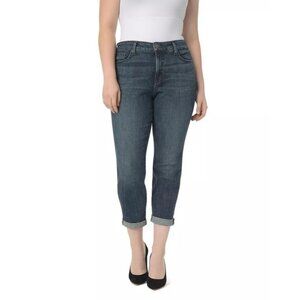NYDJ Boyfriend Ankle Jeans in Desert Gold size 10 Rolled Cuff High Waist